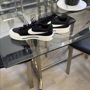 Nike Black Sneakers with Iconic Logo